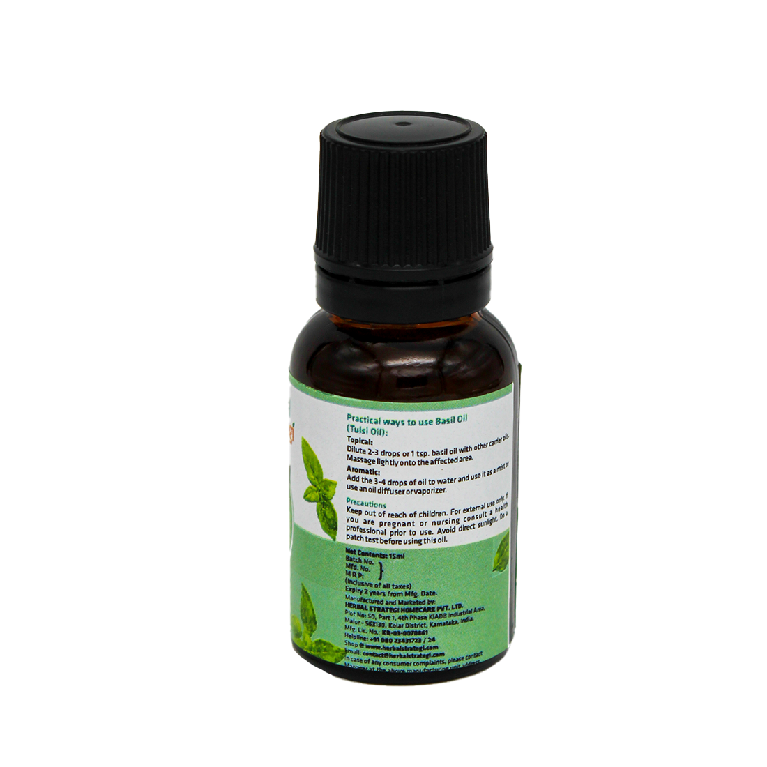 Herbal Basil (Tulsi) Essential Oil | Product Size: 15ml