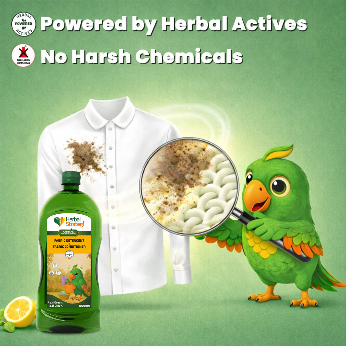 Natural Liquid Detergent | Plant-based Fabric Liquid Detergent