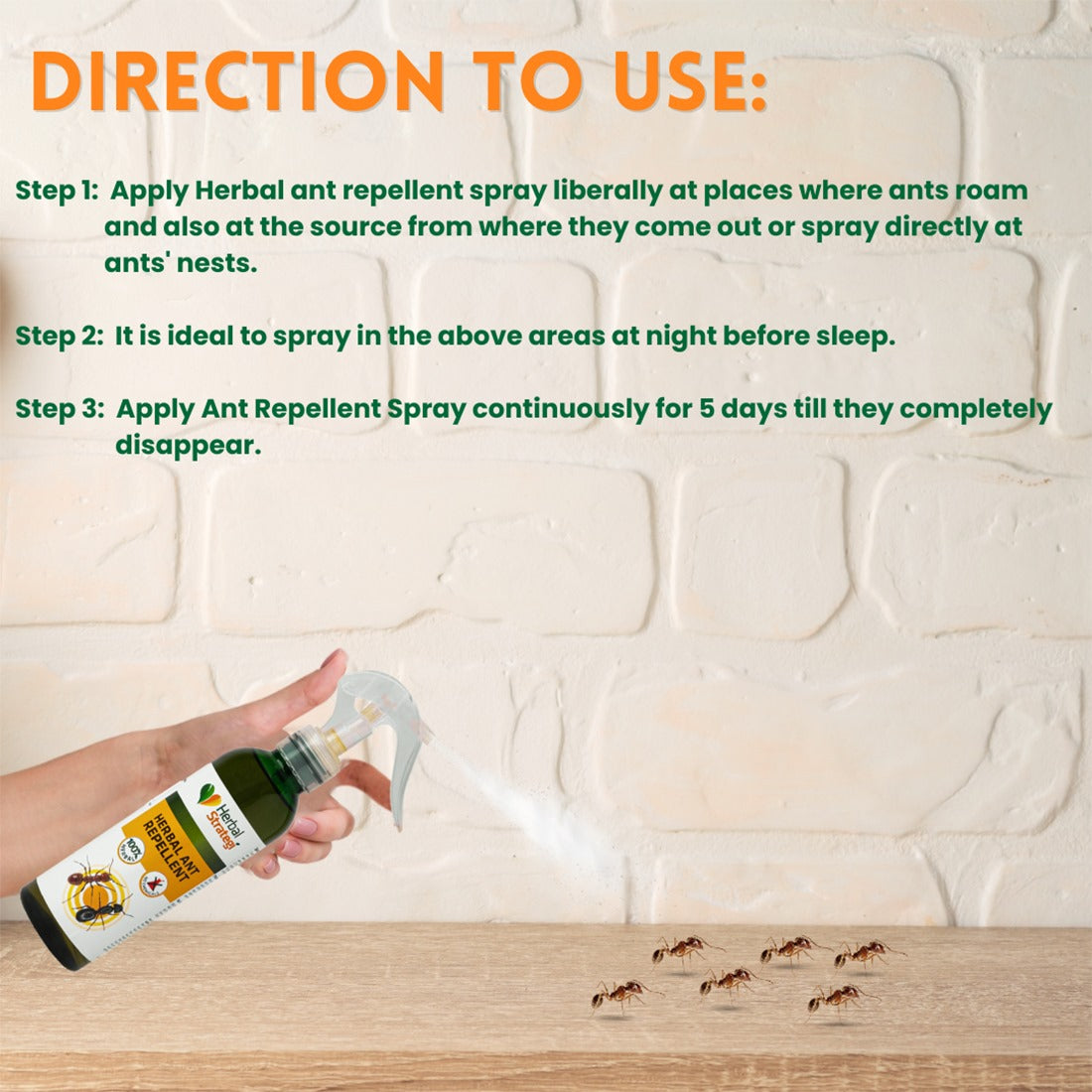 Herbal Ant Repellent Spray | Non - toxic | plant-based | 100% Herbal