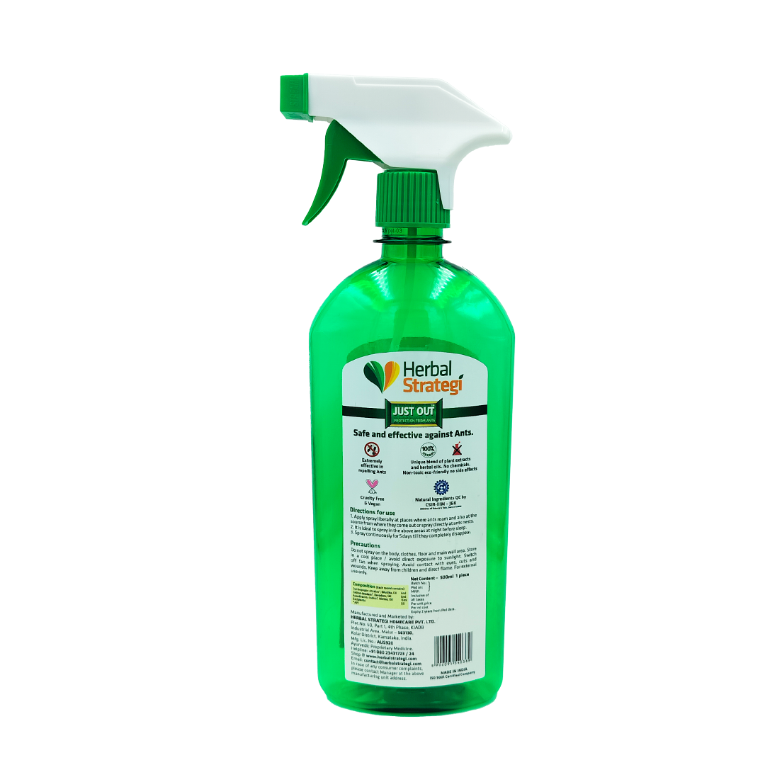 Herbal Ant Repellent Spray | Product Size: 100 ml, 200 ml, 500 ml, 5 ltrs