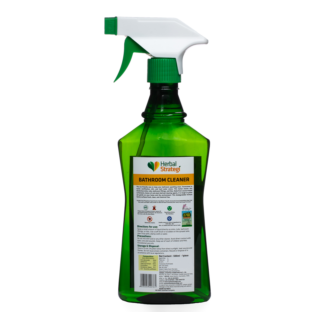 Herbal Bathroom Cleaner | Product Size: 500 ml, 2 ltrs, 5 ltrs