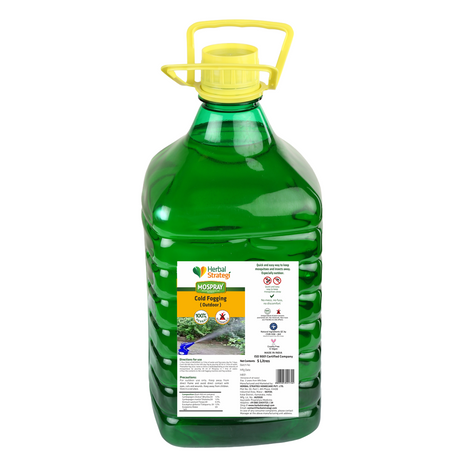 Herbal Outdoor Cold Fogging Solution For Mosquito | Product Size: 1 ltrs, 5 ltrs, 1 ltr+machine