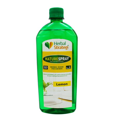 Lemon Herbal Room Disinfectant & Freshener | Product Size: 250 ml, 500 ml, 5 ltrs