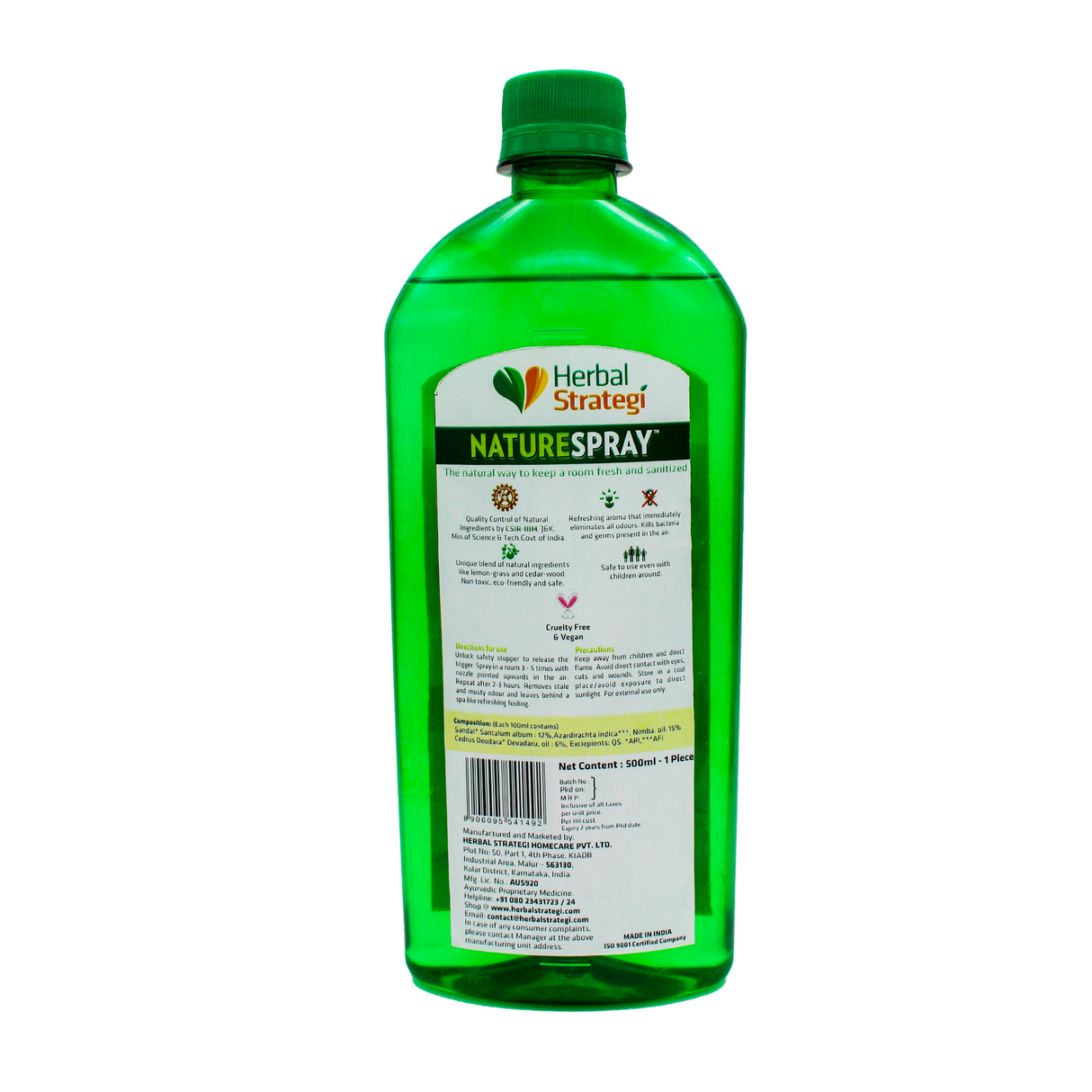 Sandal Herbal Room Freshener & Disinfectant | Product Size: 500 ml, 5 ltrs