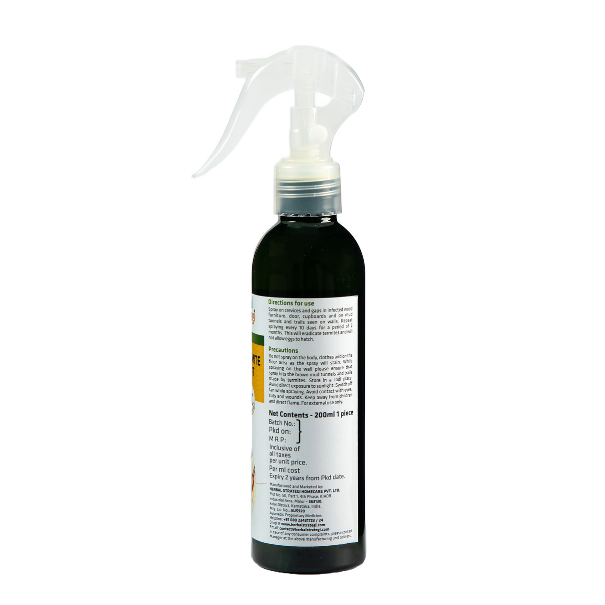 Herbal Termite Repellent Spray | 100 ml, 200 ml, 500 ml, 5 ltrs