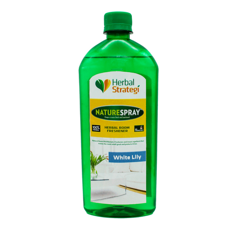 Herbal White Lily Room Freshener & Disinfectant | Product Size: 250 ml, 500 ml, 5 ltrs