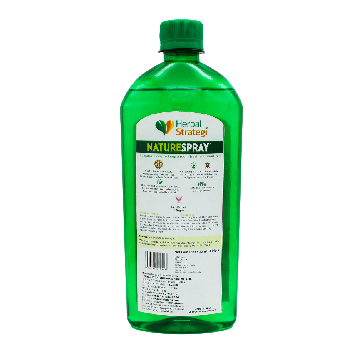 Herbal White Lily Room Freshener & Disinfectant | Product Size: 250 ml, 500 ml, 5 ltrs