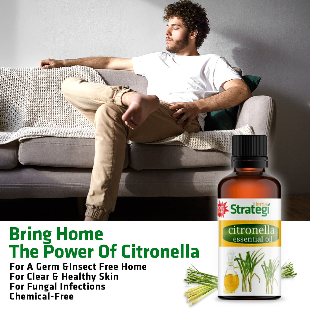 Herbal Citronella Essential Oil | Product Size: 50ml, 15ml