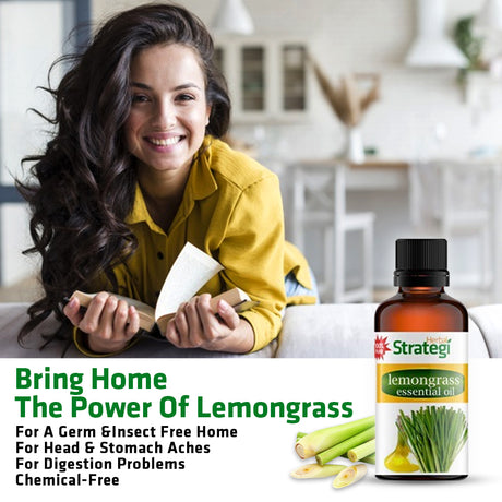 Herbal Lemongrass Essential Oil | Product Size: 50ml, 15ml