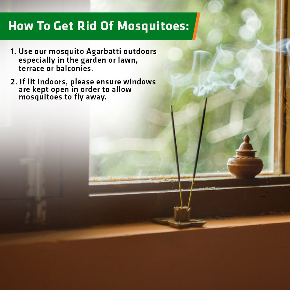 Herbal Mosquito Repellents Agarbatti | Product Size: 40 Sticks, 120 Sticks