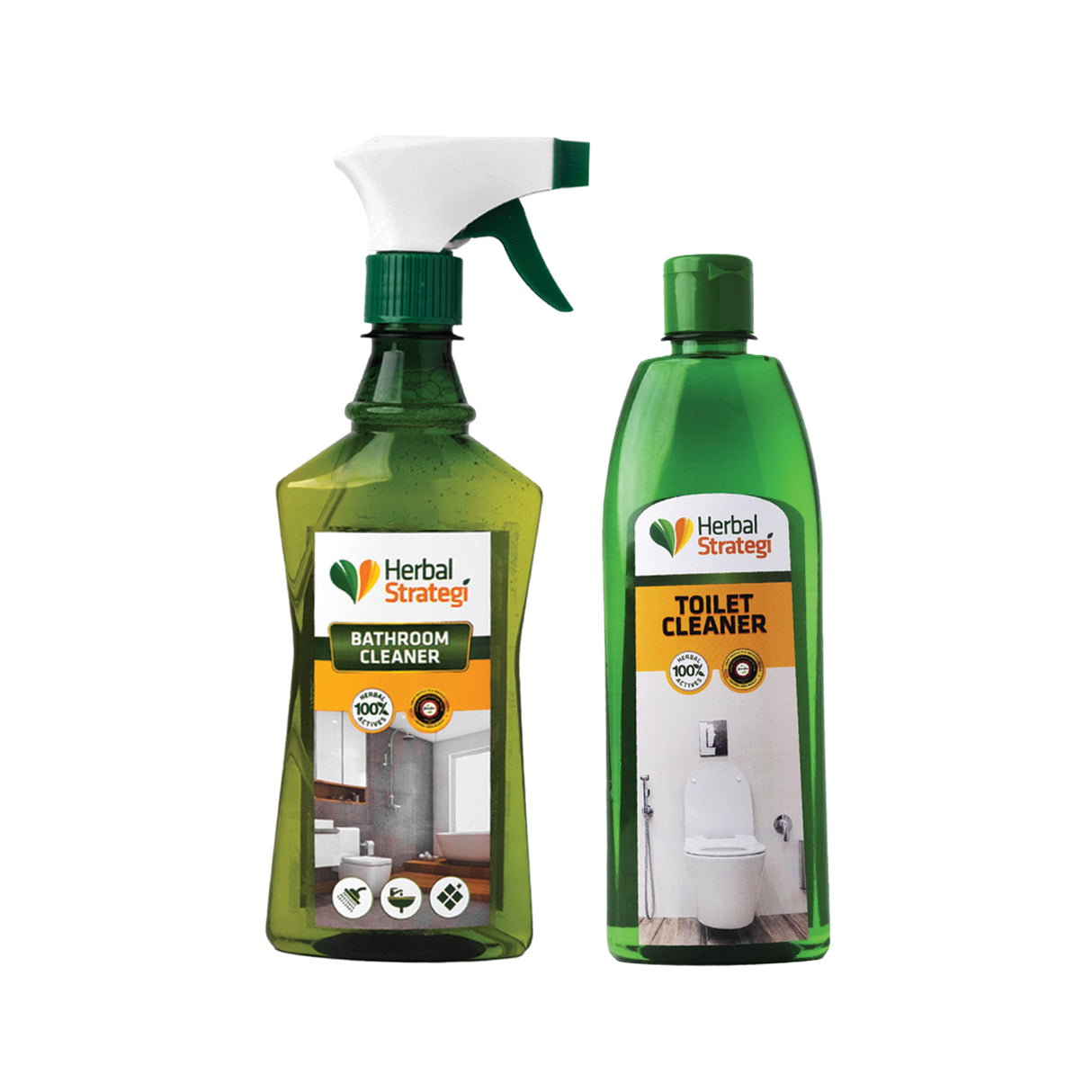 Herbal Bathroom Cleaner & Toilet Cleaner (Pack of 500 ml x 2)