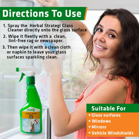 Herbal Glass cleaner, Disinfectant & Insect Repellent - Herbal Strategi