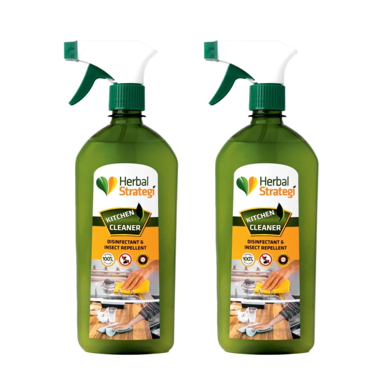Herbal Kitchen cleaner,Disinfectant & Insect Repellent (Pack of 2 x 500 ml)