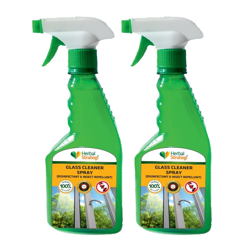 Herbal Glass cleaner,Disinfectant & Insect Repellent (Pack of 2 x 500 ml)