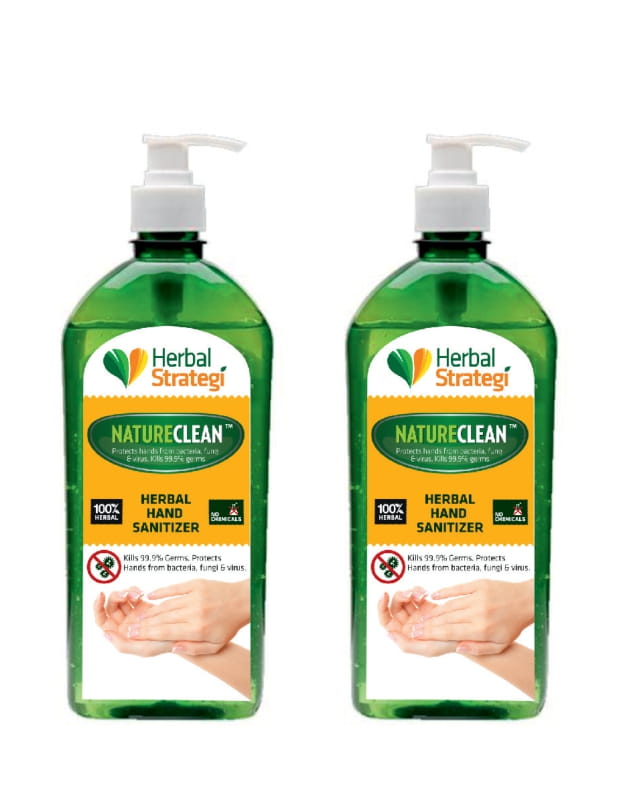 Herbal Hand Sanitizer (Pack of 2 x 500 ml)