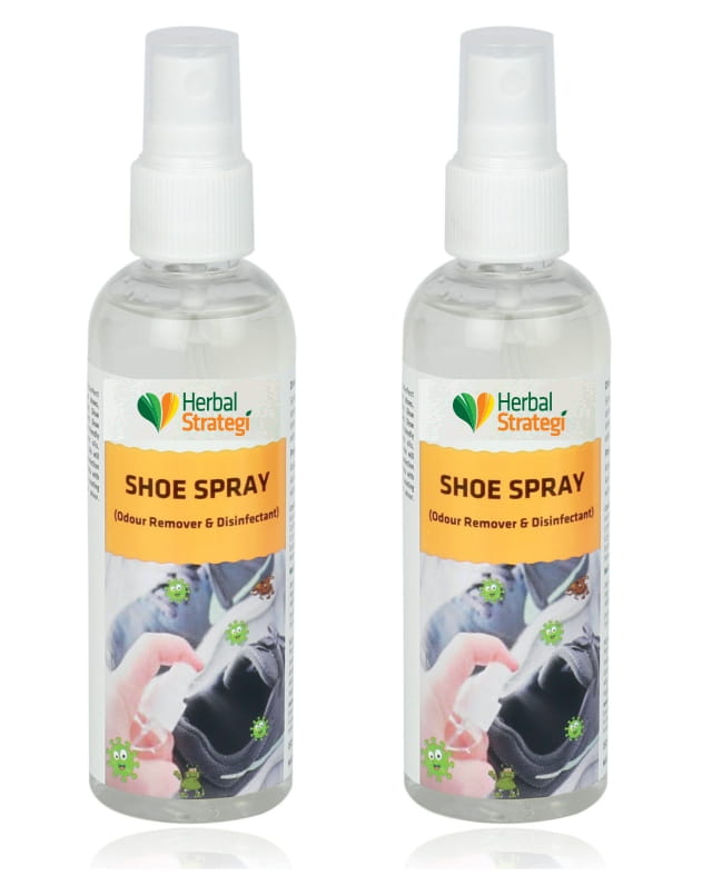 Herbal Shoe Spray Odour Remover & Disinfectant (Pack of 2 x 100 ml)