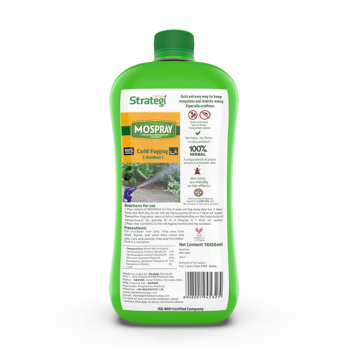 Herbal Outdoor Cold Fogging Solution Mosquito - Herbal Strategi