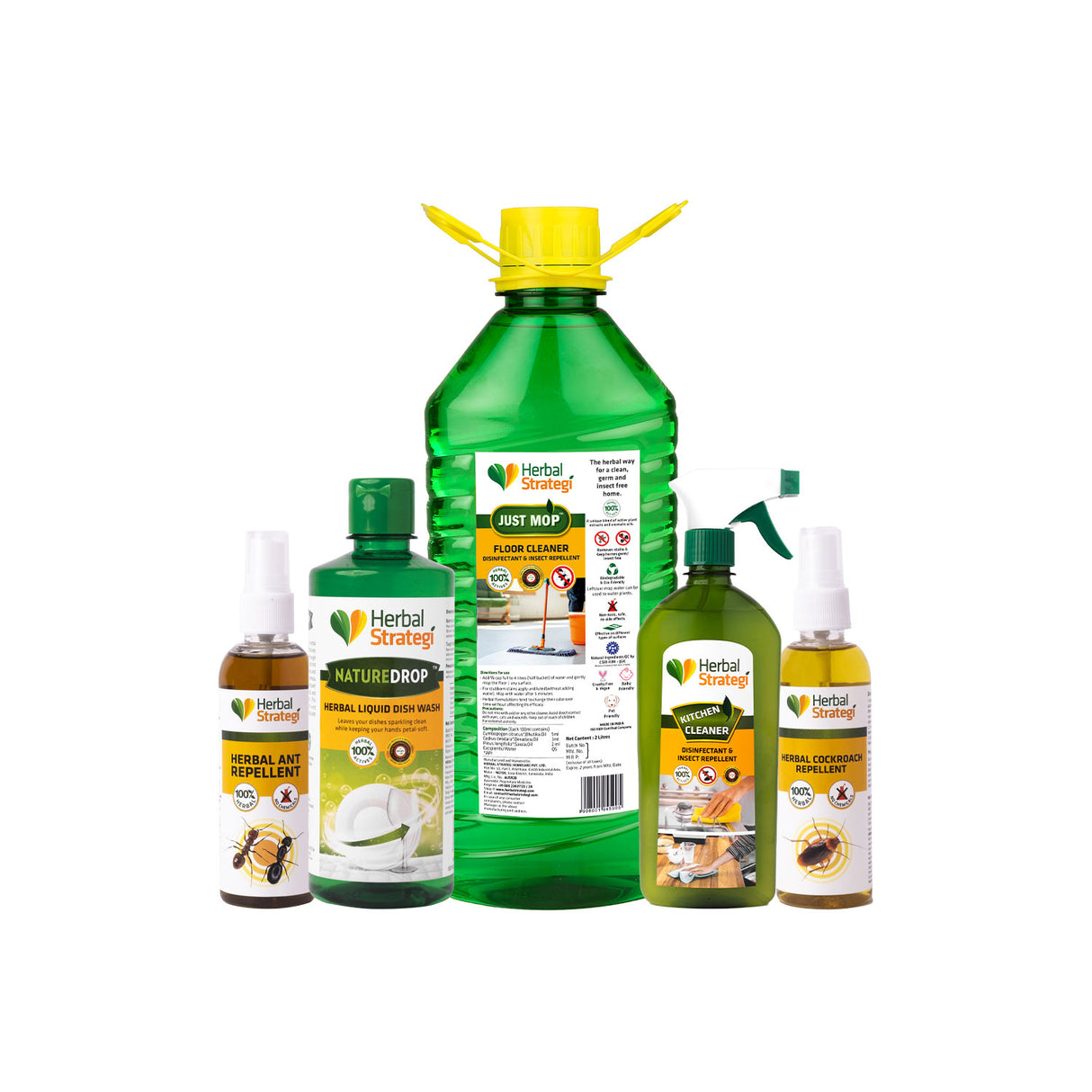 Natural Kitchen Cleaner & Repellents (Pack of 5)