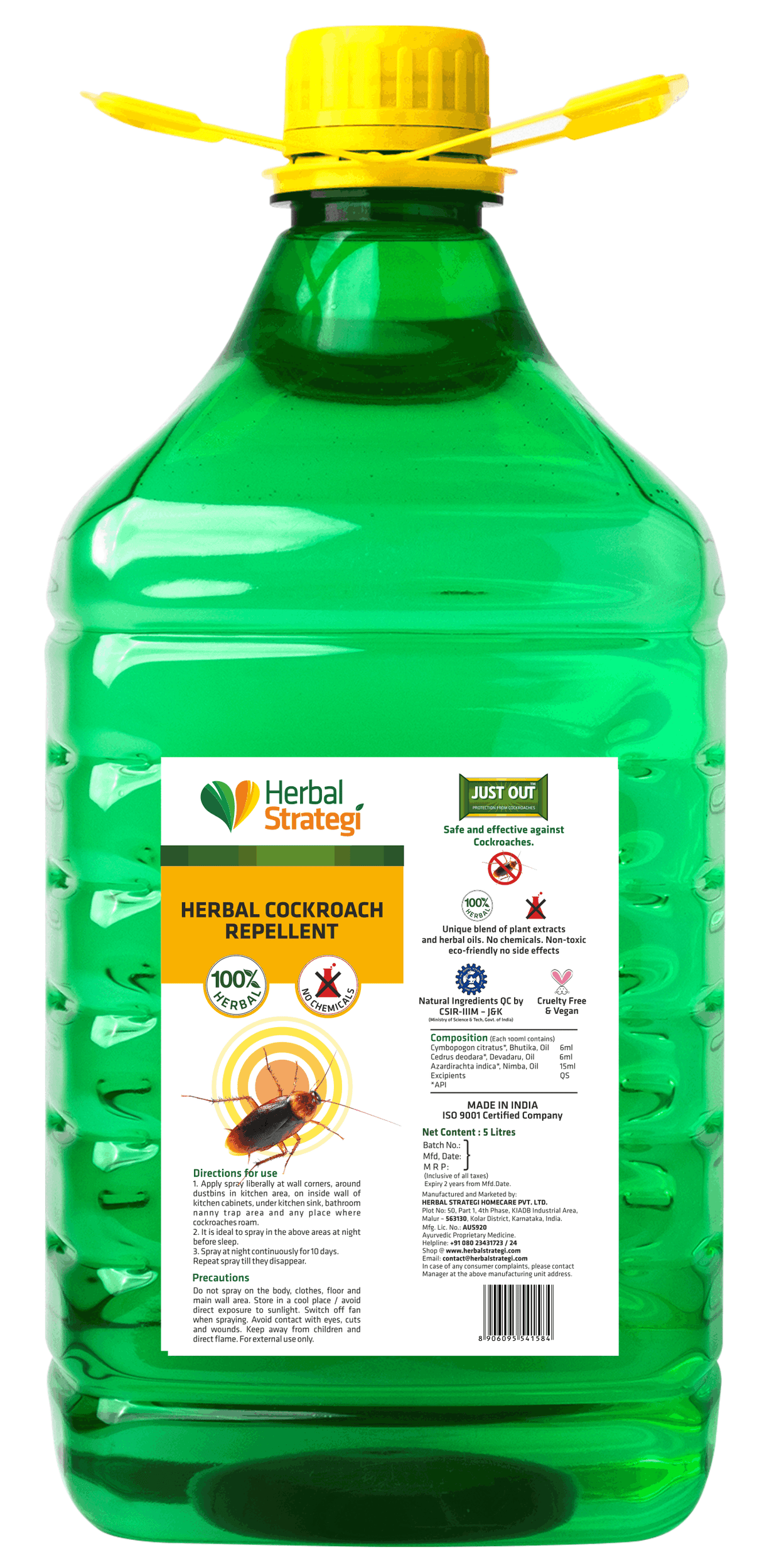 CC Cockroach Repellent Cockroach Killer Spray 500ml Lipas Killer Pest  Control Non-Toxic Safe Spray Pembasmi Lipas